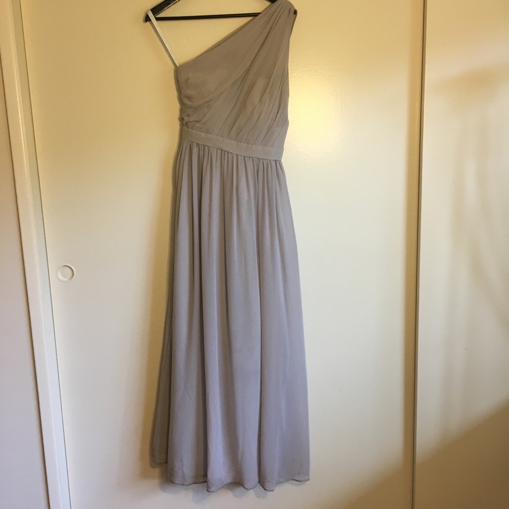 Bill Levkoff One-shoulder bridesmaid dress